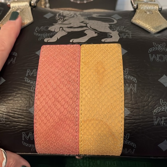 MCM Princess Lion Visetos Boston Duffle Bag - Picture 7 of 16